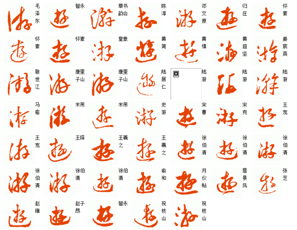 游字草书怎么写得漂亮