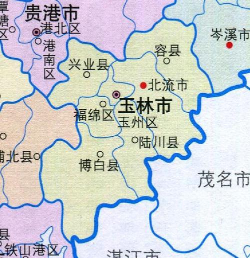 玉林7区县人口一览玉州区9081万人容县6549万人