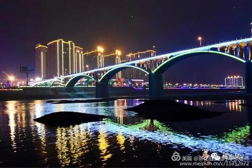 新化资江风光带美轮美奂的夜景图片,真是美哭了!