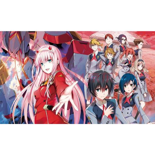 国家队02海报darlinginthefranxx莓广动漫墙贴宿舍墙纸贴画 藕色 国12