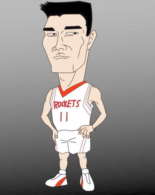 姚明简笔画全身