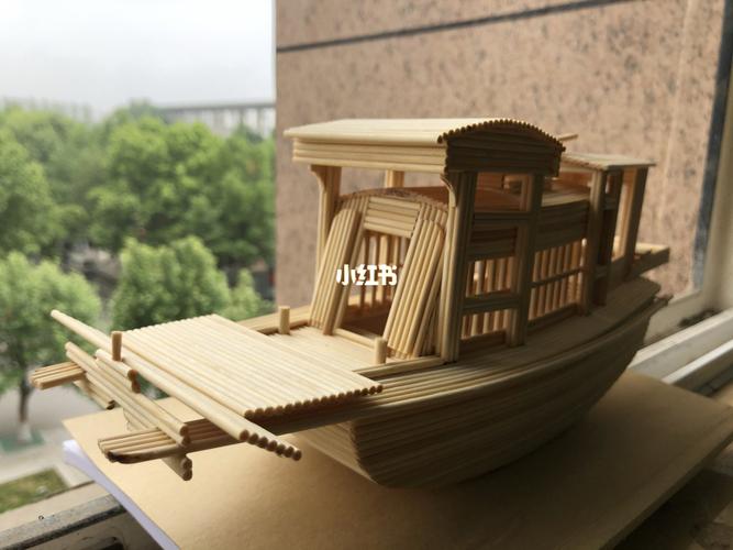 手工南湖红船_手工制作_diy_筷子_diy手工制作_兴趣爱好_手工