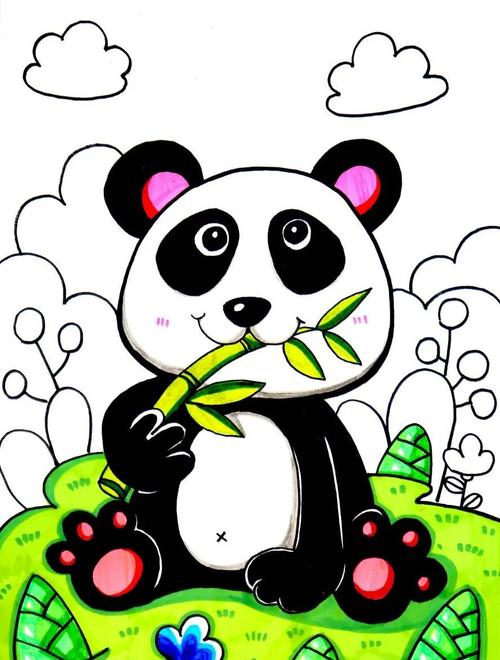 【洛可美术教育】绘画教程——"爱吃竹子的大熊猫"