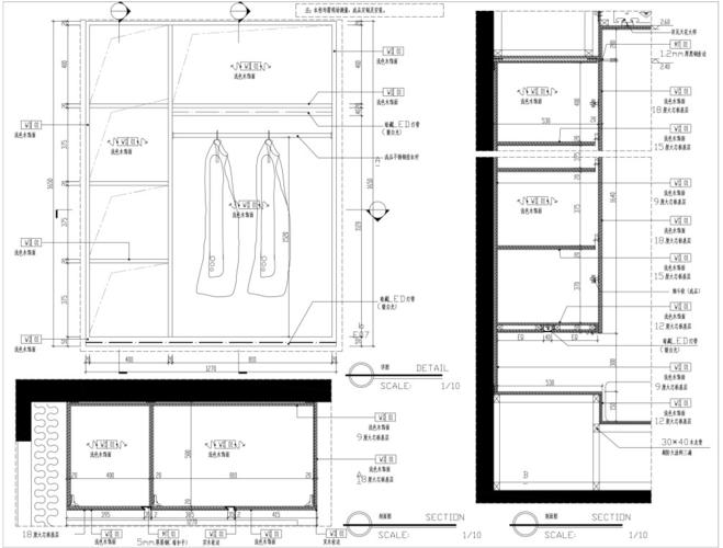 这里小编为你准备了衣柜cad节点图纸合集,带你学习了解衣柜的结构及