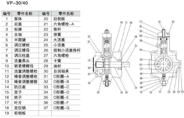 批发低压变量叶片泵vp-20叶片泵 液压油泵 液压泵厂家