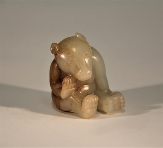 宋代 白玉坐熊