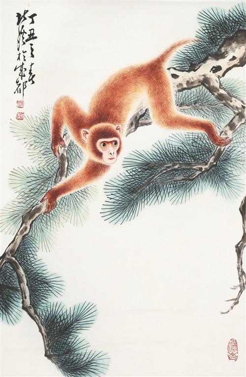 猴子工笔