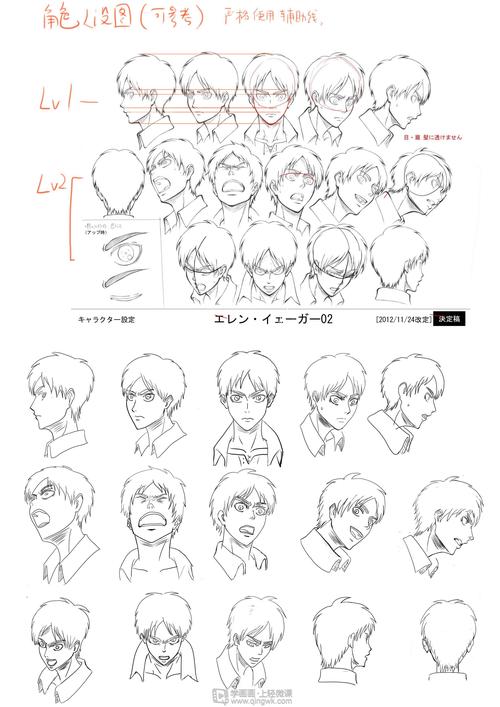 动漫人体魔鬼特训—角色头部多角度绘画练习