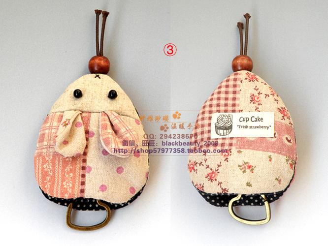 【轩雅渺璎】布艺diy/可爱老鼠钥匙包材料包/diy手工材料包 b0004