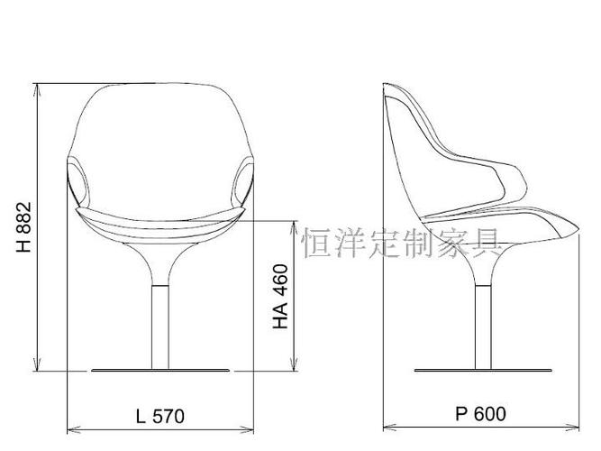 酒店咖啡厅餐椅 办公洽谈 椅郁金香椅企鹅椅chair 面料颜色可定制