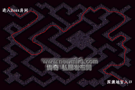 传奇3月河渊地图走法