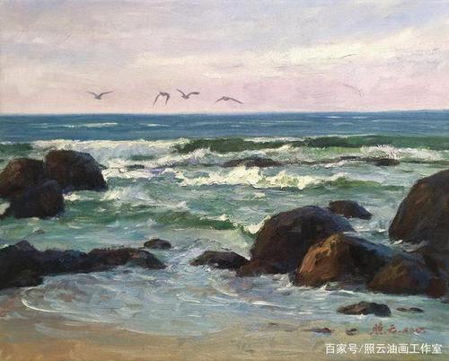 蓝色海岸线——张照云海景系列作品