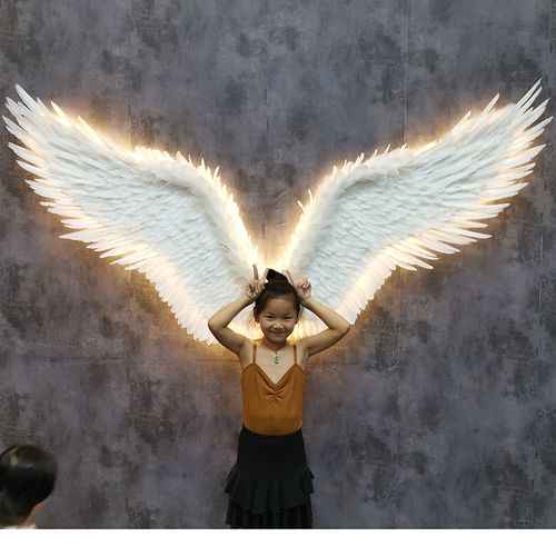 天使之翼发光翅膀 粘墙装饰美陈道具