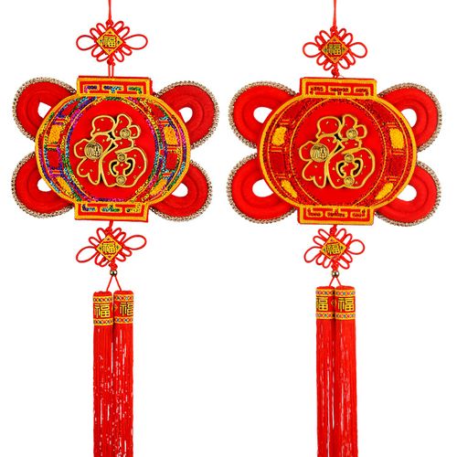 新款中国结板结灯笼福字挂件挂饰春节喜庆节庆用品批发春节挂件