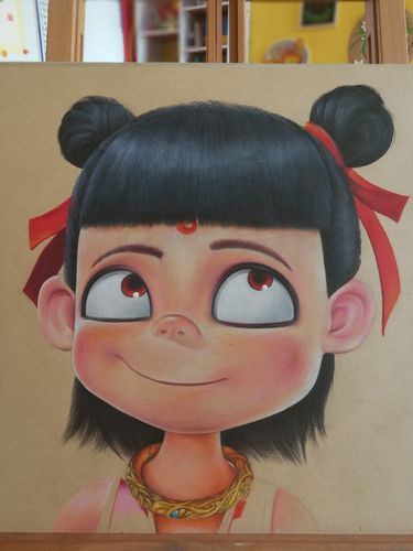 哪吒-魔童降世|纯艺术|彩铅|祥子手绘 - 原创作品