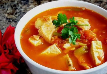 番茄豆腐鱼丸汤