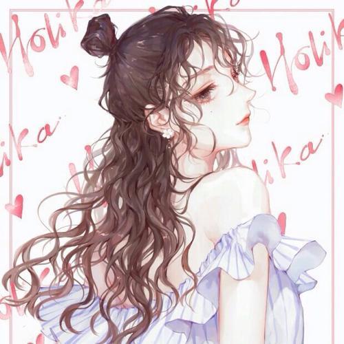 动漫女生头像卷发