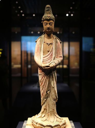 北宋,泥塑彩绘观音立像 浙江省博物馆