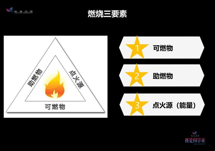 燃烧有三个基本要素:可燃物,助燃物和点火源(能量),缺一不可.