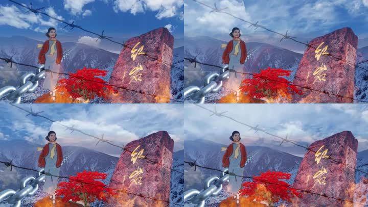 红岩 江姐 视频素材 红色经典 抗战 英雄 朗诵 乐曲 歌曲 背景画质