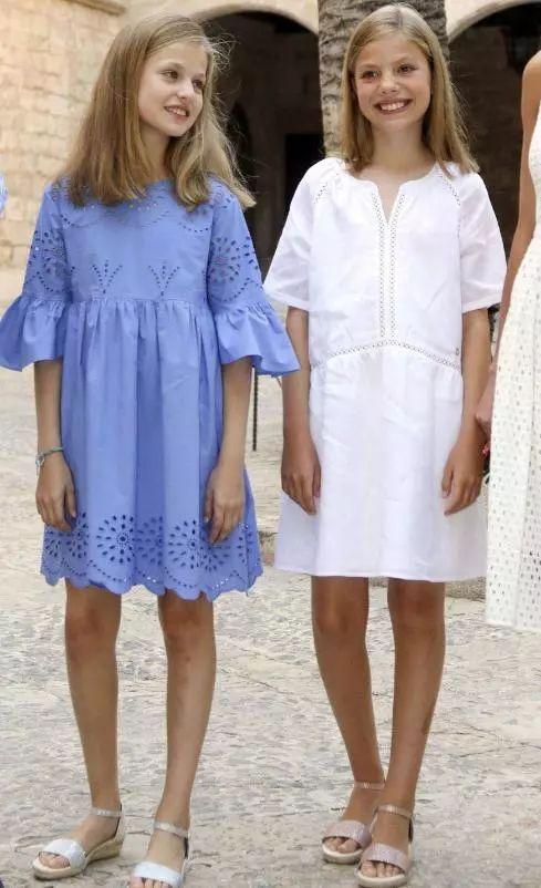 不敢冷!13岁莱昂诺尔公主1年皆穿裙装,现未来王后的"高级腿"