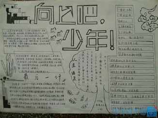 体现积极向上奋法努力的手抄报 积极向上的手抄报