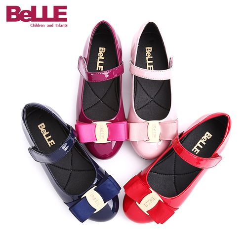 百丽童鞋儿童皮鞋女童鞋子中大童小童公主鞋学生单鞋小女孩小皮鞋