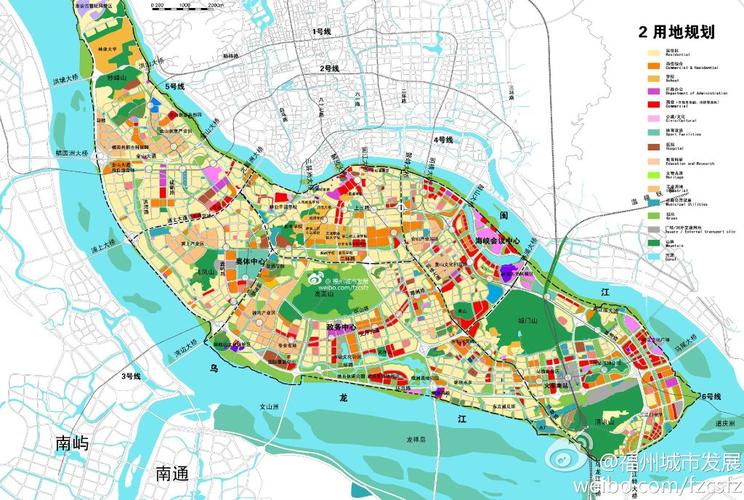 福州仓山区南台岛全岛规划图
