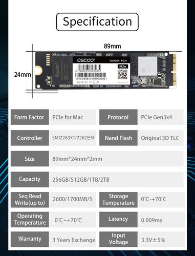 适用于苹果固态硬盘 a1369 a1465 a1466 for macbook