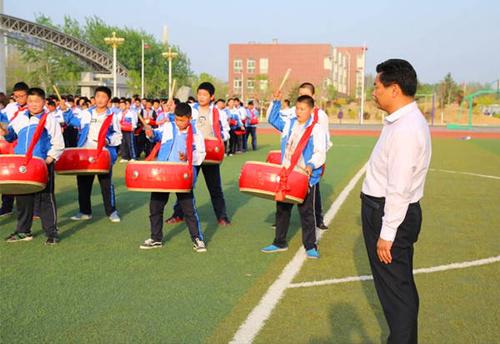 牡丹区长城学校备战全区中学生运动会