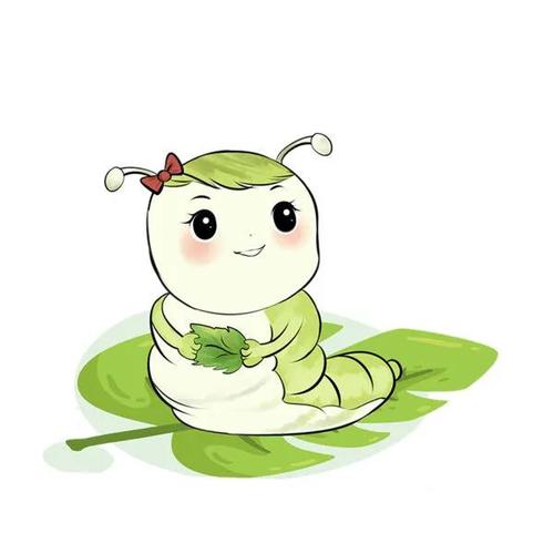 创意美术《可爱的蚕宝宝》
