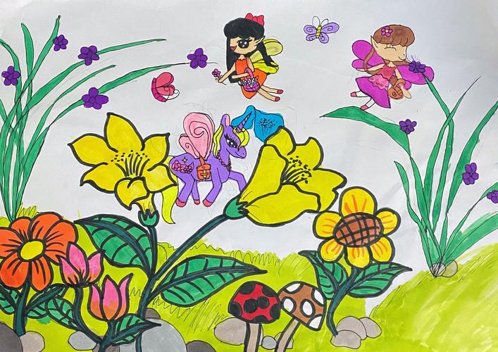 写美篇 春暖花开—美丽的花园 二(3)班  陈锦心