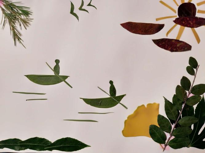 多彩的树叶带给孩子们的奇思妙想!