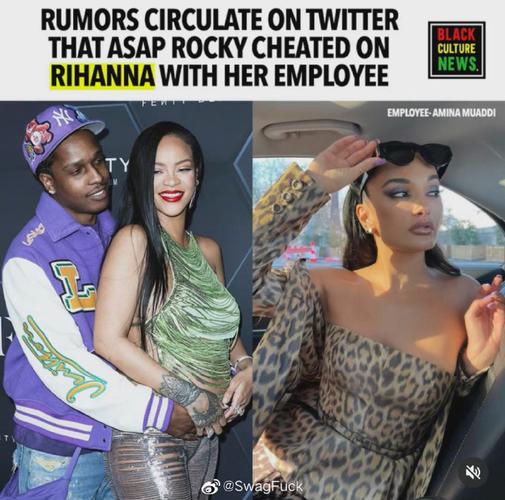 rocky出轨了设计师 amina muaddi ,怀孕的rihanna已经和asap rocky