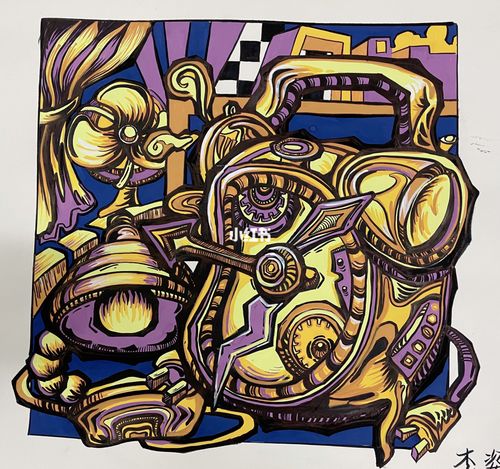 鲁美设计/彩色装饰画/校考设计_装饰画_校考设计_文化