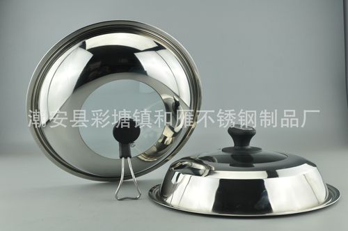 厂价批发防溢不锈钢锅盖 炒锅汤锅专用锅盖 潮州不锈钢组合锅盖