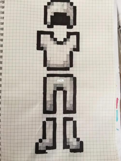 我的世界铁套_我的世界_像素画_我的世界像素画_兴趣爱好_绘画