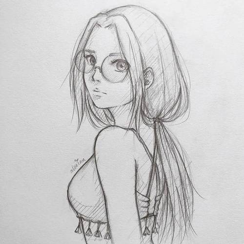 铅笔画动漫 效果却不简单 爱了爱了 作者aloeiau