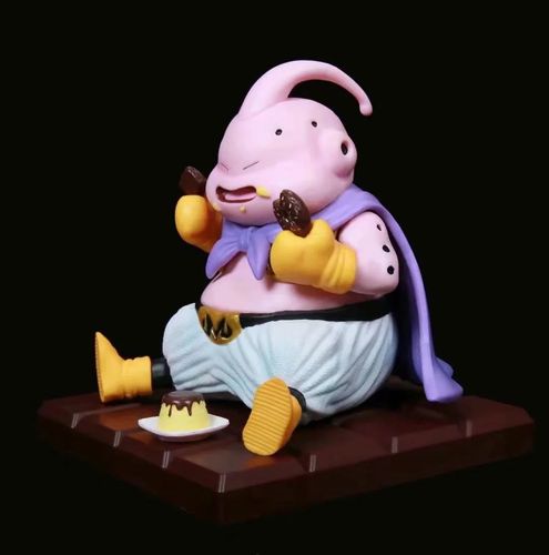 龙珠dod 魔人布欧 吃货 甜甜圈 布丁 可爱胖布偶 坐姿 手办模型