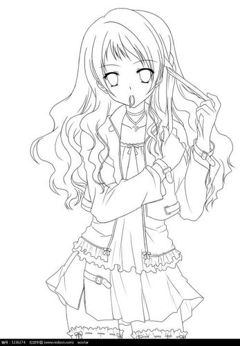 一步一教我画漫画少女