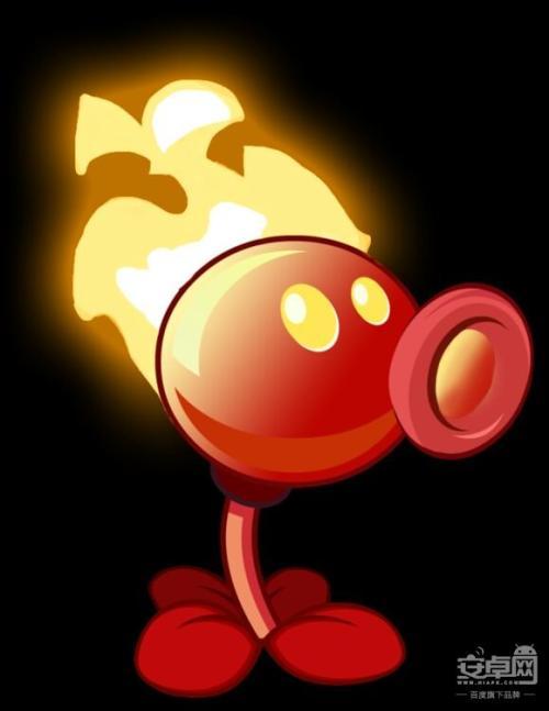 火焰豌豆射手简笔