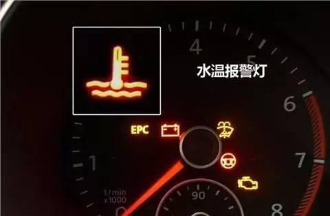 高温天气中,汽车会通过仪表板的这几个图案来给人提示"所患何疾",要是