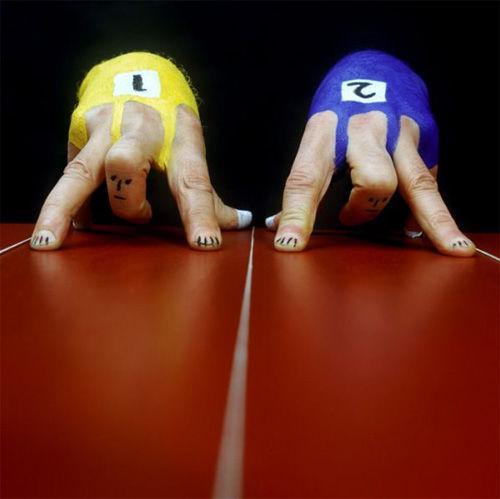 组图:令人惊叹的手指彩绘艺术诠释运动之美