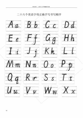 二十六个英语字母正确手写书写顺序.pdf 2页