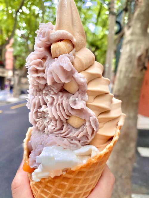 上海巨无霸冰淇淋|芋泥椰子控给我狠狠滴吃6015 颜值和口味并存的