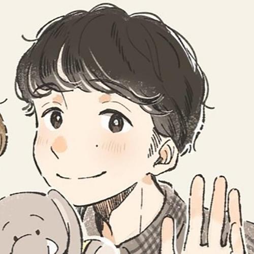 手绘可爱呆萌情侣头像