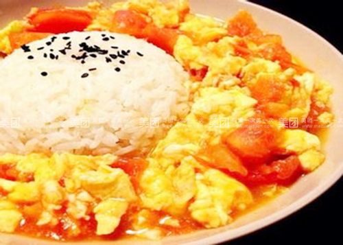番茄滑蛋盖饭