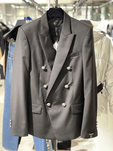 balmain 男士西装外套2021秋冬正品代购wh0sg010w074-0pa
