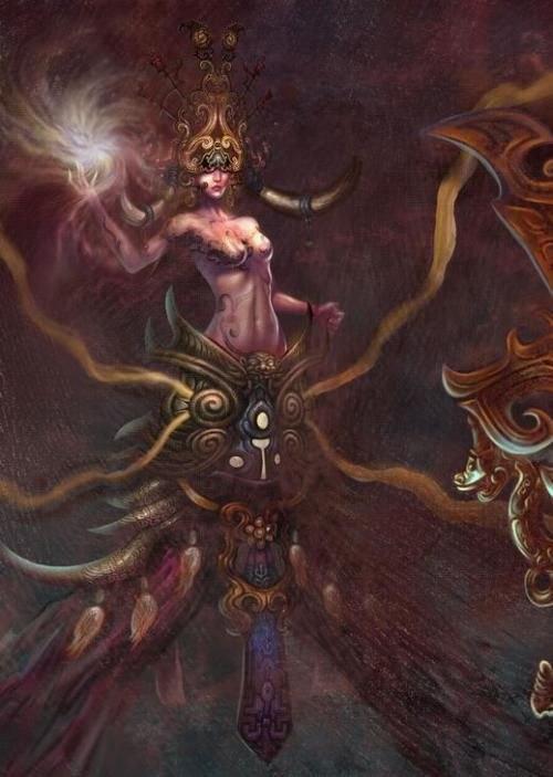 山海经旱魃的故事天女旱魃