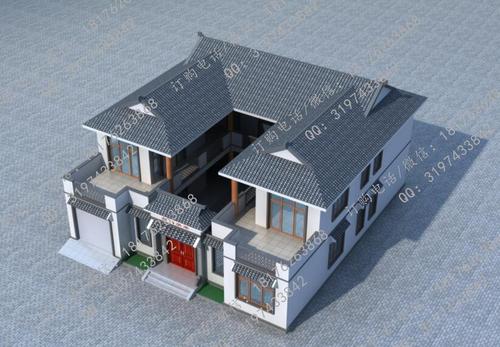 5款四合院别墅效果图要传承还是得中式建筑